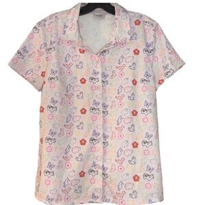 Hot Topic Fruits Basket Button-up Blouse. Size Small.